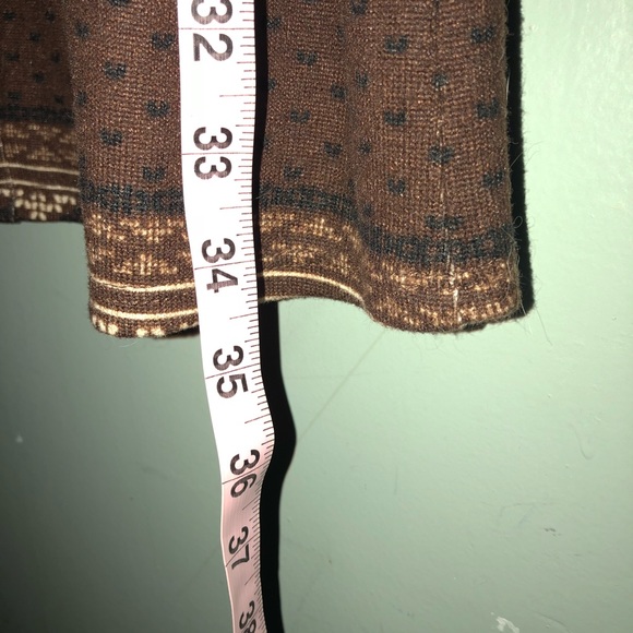 Long sleeved brown sweater dress - Picture 4 of 4